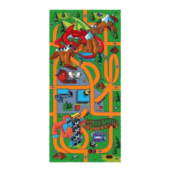 Toalha Felpuda de Banho Infantil Estampada 60cm x1,20cm Lepper - Hot Wheels Floresta Toalha Felpuda de Banho Infantil Estampada 60cm x1,20cm Lepper - Hot Wheels Floresta