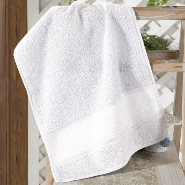 Toalha Lavabo Felpuda Torino ll P/Bordar 30cm X45cm Dohler - Marfim