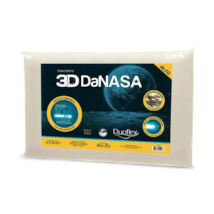 Travesseiro 3D DaNasa Alto 50cm x 70cm - Duoflex