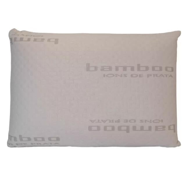 Travesseiro Fibra Ions De Prata Fibra de Bambu 50cm x70cm - Master Comfort