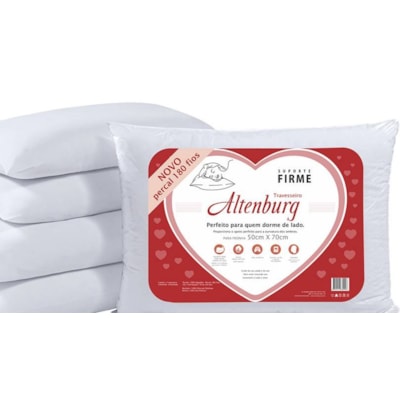 Travesseiro Percal 180 Fios Suporte Firme Altenburg